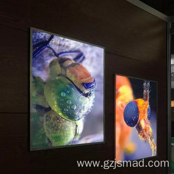 Tempered Glass Material Displays Menu Board Light Box